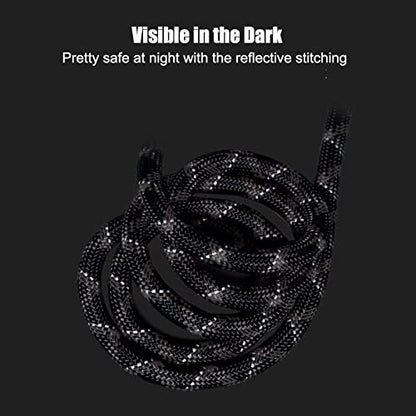 Hands Free Dog Leash(8.5ft), 8 in 1 Multifunction Nylon Double Leash for Dogs,1.2cm Adjustable Waist with Reflective Stitching for Training -Grey - color: Grey