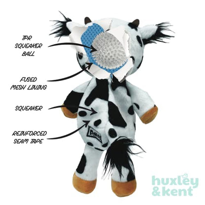 Huxley & Kent Slappies for Dogs | Beary Styles (Small) | Squeak & Shake Dog Toy | No Stuff Squeaky Toy, TPR Ball in Head | Simulates Hunting Nature for Dogs - size: Small, style: Beary Styles