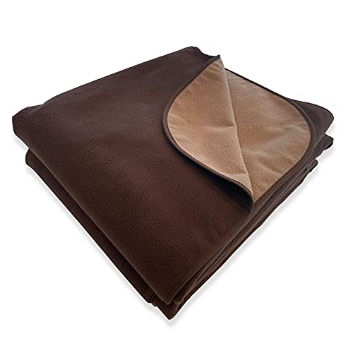 Mambe 100% Waterproof Furniture Cover Recliner, 70" x 70", Choc CAPP - for Pets and People - for All Types of Furniture and Bedding from Spills, Accidents, and Normal Wear and Tear - color: Chocolate-cappuccino, size: 70" X 70" Recliner Throw