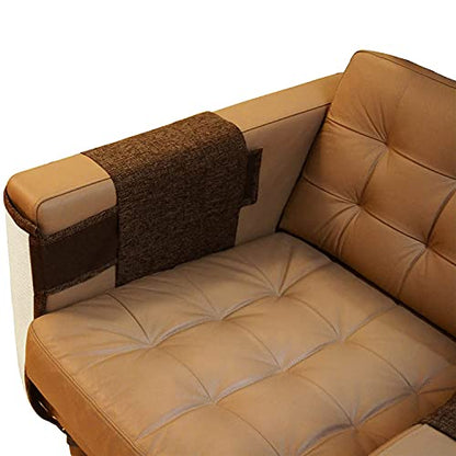 Cat Scratch Furniture Protector with Natural Sisal for Protecting Couch Sofa Chair Furniture,Couch Protector from Cat Claws 23.6L''*19.7W'' (Brown, Right Handed) - color: Brown