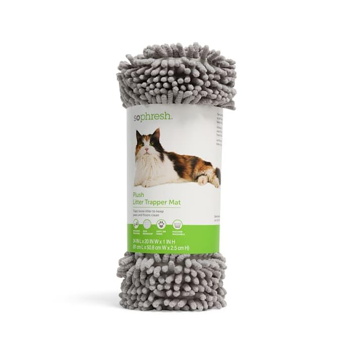 So Phresh by Petco Plush Cat Litter Trapper Mat 24" L X 20" W X 1" H
