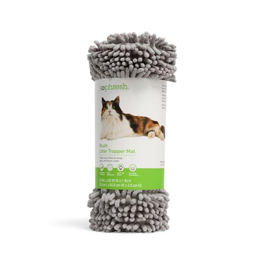 So Phresh by Petco Plush Cat Litter Trapper Mat 24" L X 20" W X 1" H