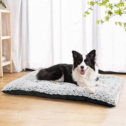 Dog Bed Kennel Pad Washable Anti-Slip Crate Mat for Medium Dogs and Cats (30-inch) - size: 30-inch