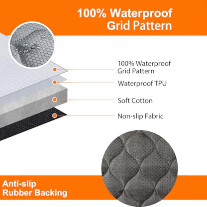 PETICON Dog Car Seat Cover with Mesh Window, 100% Waterproof Pet Seat Cover for Back Seat, Scratchproof Dog Hammock for Cars, Trucks, SUVs, Jeeps (Gray) - color: gray