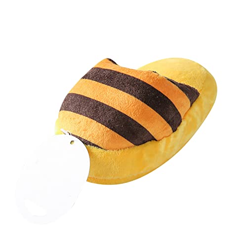 Puppy Chew Toys, Stuffed Interactive Funny Dog Toy for Aggressive Chewers,Soft Heavy Duty Cute Dog Toys to Keep Them Busy for Home Playing Small Medium Breeds Anxiety Relief Puppy Teething Indoor - color: Yellow
