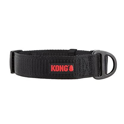 KONG Max HD Ultra Durable Neoprene Padded Dog Collar (Medium, Black)