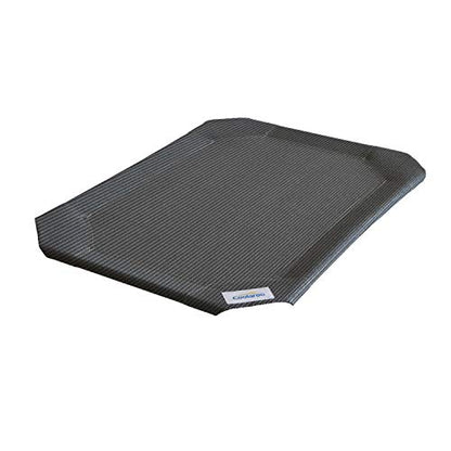 Coolaroo The Original Elevated Pet Bed Replacement Cover, Large Gunmetal , 51"L x 51"W x 0.3"Th - color: Gunmetal, size: Large, style: Large
