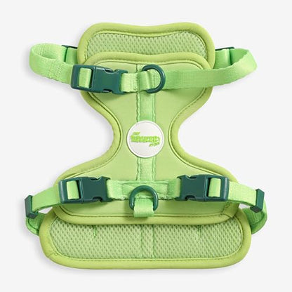HNS1001B Arlo Small Adjustable Soft Padded No Pull Pet Harness with 3 Buckles and 3 Leash Clips, Mojito - color: Light Green, size: Small (Chest: 14 - 22")