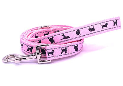 EcoBark Teacup Dog Leash - Soft & Reflective Toy Breed Leashes with Padded Handle - Strong & Durable - Training and Pulling for Tiny & Small Dogs (Baby Pink) - color: Baby Pink, size: 6 ft x 5/8 in - Thinnest Width