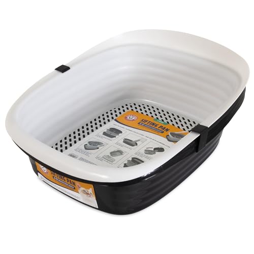 Arm & Hammer Large Sifting Litter Box Scoop Free Cat Litter Tray with Microban, Made in USA - style: Sifting