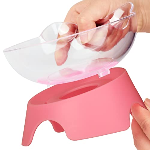 MILIFUN Raised Cat Food Bowls with Stand, Cat Dishes for Food or Water, Tilted Bowl, Pet Dish with Stand