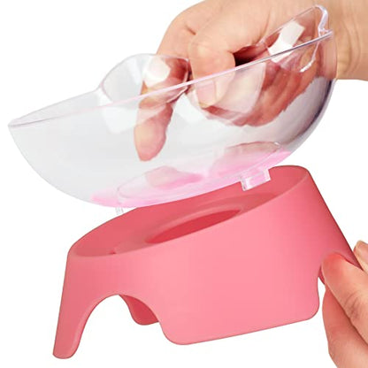 MILIFUN Raised Cat Food Bowls with Stand, Cat Dishes for Food or Water, Tilted Bowl, Pet Dish with Stand