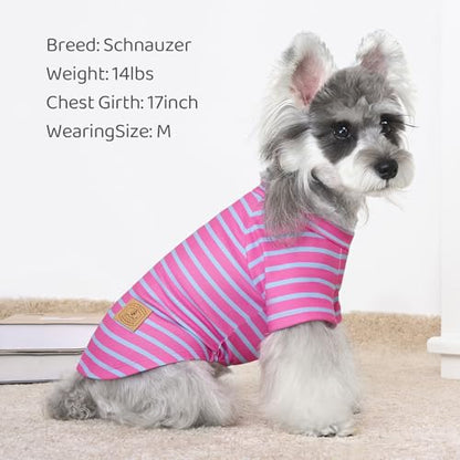 4 Pack Dog Sweaters Comfy Dog Clothes with Sleeves Puppy Shirts Pullover Pet Sweatshirt for Small Medium Large Dogs Boy Girl Doggy Outfits Cat Apparel, Purple, L - color: Pink, Purple, size: Large