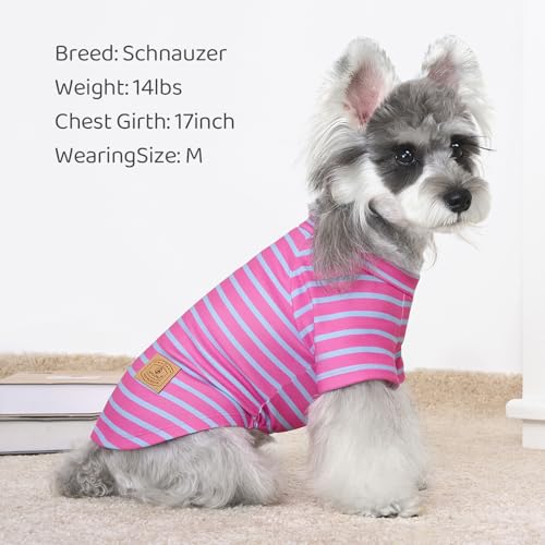 4 Pack Dog Sweaters Comfy Dog Clothes with Sleeves Puppy Shirts Pullover Pet Sweatshirt for Small Medium Large Dogs Boy Girl Doggy Outfits Cat Apparel, Purple, S - color: Pink, Purple, size: Small
