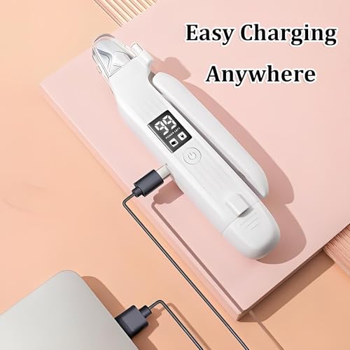 2 in 1 Dog Nail Trimmers & Clippers with LED Lights & Display,Splash Guard,Multiple Grinding Methods, Ultra-Quiet,USB Rechargeable, for Small, Medium, and Large Cats & Dogs - color: White-03