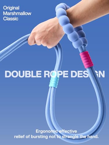 Hands Free Dog Leash, 5-in-1 Adjustable Waist Training Leash for Walking& Hiking – Dual Lead Rope with Padded Handle,MGBR Rotating Metal Clip - color: Classic-Light Blue-5Ft