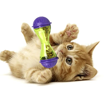 Interactive Puzzle Toy for Indoor Cats - Slow Feeder with Bells Inside - Puzzle Feeder