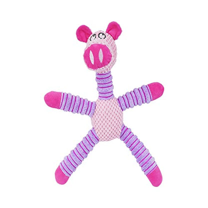 Chew Toys for Dogs, Durable Fabric Soft Heavy Duty Dog Toys Small Dogs,Interactive Cute Indestructible Heavy Duty Dog Toy for Puppy Small Medium Breeds Teething Anxiety Relief Playing Home Indoor - color: Purple