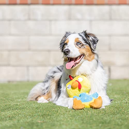 Huxley & Kent Slappies for Dogs | Squeak & Shake Dog Toy | No Stuff Tummy with Squeaky TPR Ball in Head | Simulates Hunting Nature for Dogs (Kernal, Small) - size: Small, style: Kernal