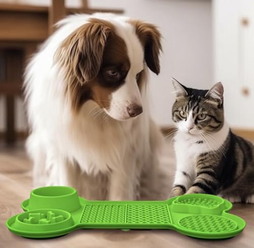 Black Pet Feeding Mat for Dogs and Cats,Silicone Dog Dish Food Mats, Puppy Pad Tray,Absorbent Dog and cat, Mats to Prevent Food and Water Overflow,Suitable Non Slip pet Dog cat Bowl placetmat