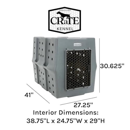 Dakota 283 Crate - Canine Rough and Tough Economy Kennel (Olive, X-Large) - color: Olive, size: X-Large