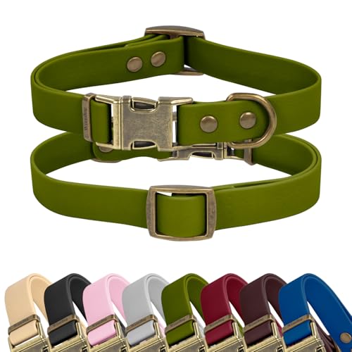 Waterproof Cat Collar with Cute Tag - Adjustable Cat Collars with Quick Release Buckle Easy to Clean Collar for Girl Boy Kitten Cats, Green(XS:8.5"-12") - color: Green, size: XS:Collar:8.5"-12"