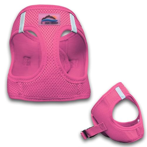 Doggie Design Dog Harness - No Choke Dog Harness, Dog Vest, Mesh Polyester, Pet Harness, Simple Step in and Go Design, Harness for Dog - Candy Pink, XXS - color: Candy Pink, size: XX-Small