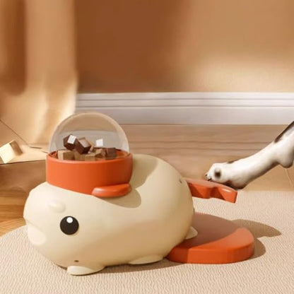 Dog Treat Dispenser | Dog Treat Toys Food Dispenser,Pet Supplies Food Puzzle Interactive Games,Slow Feeder for Puppy Cat Boredom Chewing Training,Keep Them Busy - color: White