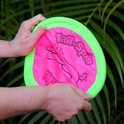 Chuckit! Petmate Booda Tail-Spin Flyer Floating Dog Frisbee, Multi, 10-Inch - size: 10-Inch