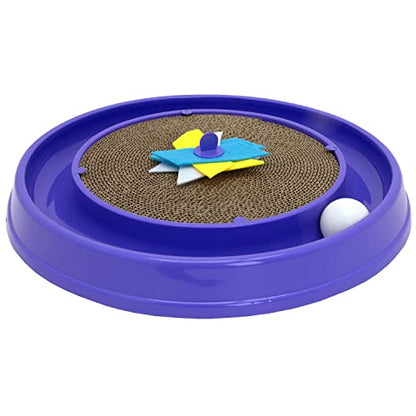 Kitty City Cat Scratchers - Cat Scratching Pad & Ball Track Scratcher - color: A) XL Scratcher