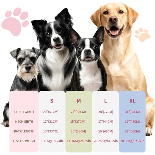 Dog Shirt, Cooling Vest Lightweight Breathable, Dog T-Shirts All-Season Sun Protection Quick Dry Soft Stretchy Reflective Tank Top - Small Medium Large Dogs (Candy Patch, Medium) - color: Candy Patch, size: Medium (24-35lbs)