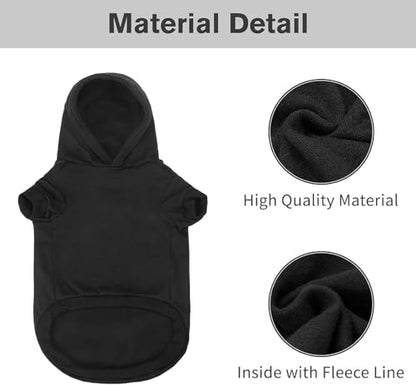 BINGPET Security Dog Hoodies Puppy Sweater Cold Weather Dog Coats Soft Brushed Fleece Pet Clothes Hooded Sweatshirt for Dog Cat - color: #1 Black(Security), size: X-large/Xx-large (All Breed Sizes)