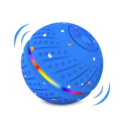 Interactive Dog Toys Dog Ball for Small Medium Dogs – 3 Smart Play Modes Bouncing Interactive Pet Toy, Durable E-TPU Material with RGB Lights, Self-Rolling Toy to Relieve Dog Boredom and Anxiety