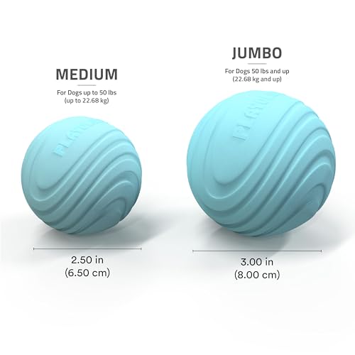 Playology Dog Toys | Dual Layer Ball Durable Chew Toy for Tough Chewers | Peanut Butter Medium Scented Dog Toy | Chew Toys for Dogs - size: Medium, style: Peanut Butter