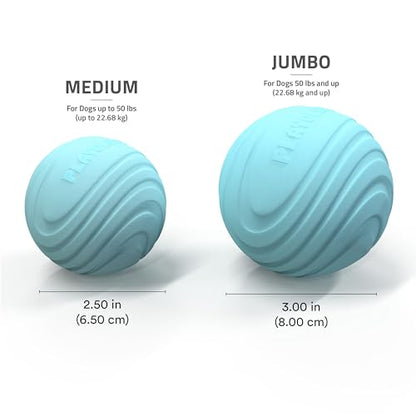 Playology Dog Toys | Dual Layer Ball Durable Chew Toy for Tough Chewers | Peanut Butter Medium Scented Dog Toy | Chew Toys for Dogs - size: Medium, style: Peanut Butter
