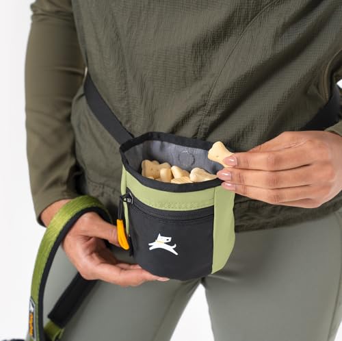OllyDog Goodie Treat Bag, Dog Treat Pouch, Waist Belt Clip for Hands-Free Training, Magnetic Closure, Dog Training and Behavior Aids, Three Ways to Wear (Palm) - color: Palm