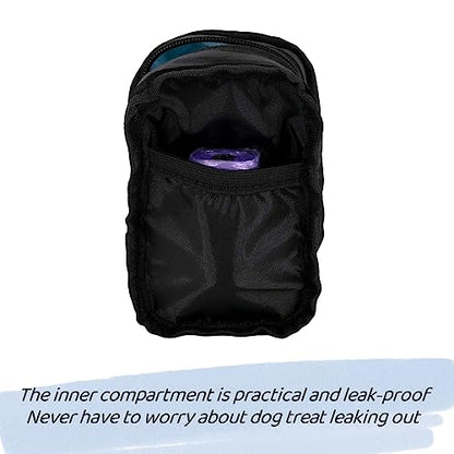 Dog Treat Pouch Dog Poop Bag Holder For Leashes, Pets Snack Container With Inner Mesh Bag, Puppy Supplies Perfect For Training And Walking - Hands Free Dog Waste Bag Dispenser -Dog Travel Accessories - color: MintGreen