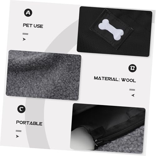 Kisangel Portable Pet Blanket Waterproof Blanket for Pet Waterproof Dog Blanket Pad Supplies Travel Dog Bed Portable Bed Foldable s Outdoor Mat Blankets Black