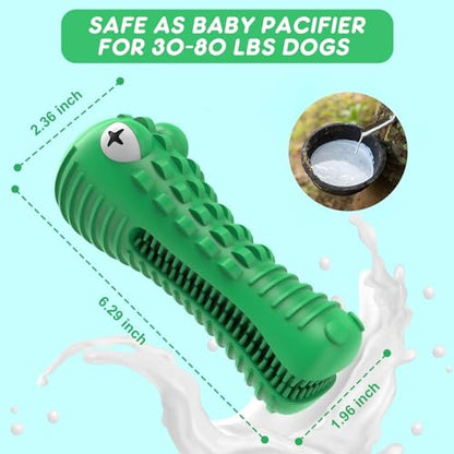 Cutiful Dog Toys for Aggressive Chewers Large Medium Breed, Indestructible Dog Chew Toys, Squeaky Interactive Tough Extremely Durable, Dogs Toothbrush Toys to Keep Them Busy - color: green