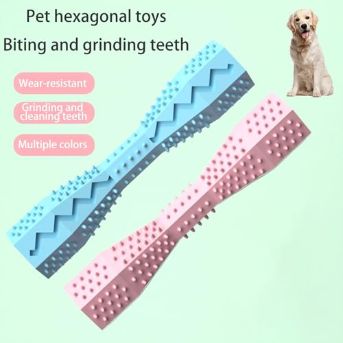 Rubber Dog Chew Toy for Aggressive Chewers, Promotes Teeth Health, Interactive Pet Teeth Toy, Pet Enrichment