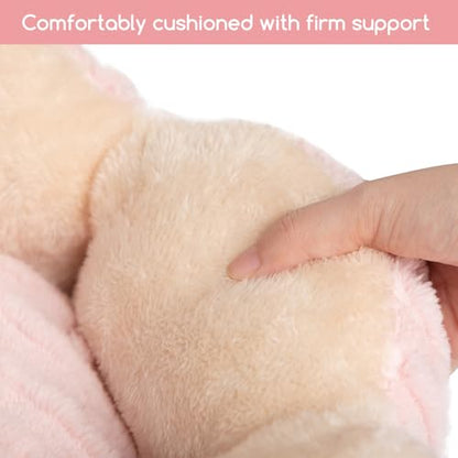 Hollypet Calming Cat Beds for Indoor Cats - Cute Fluffy Cactus Pet Small Dog Puppy Bed with Non-Slip Bottom, Pink - color: Pink