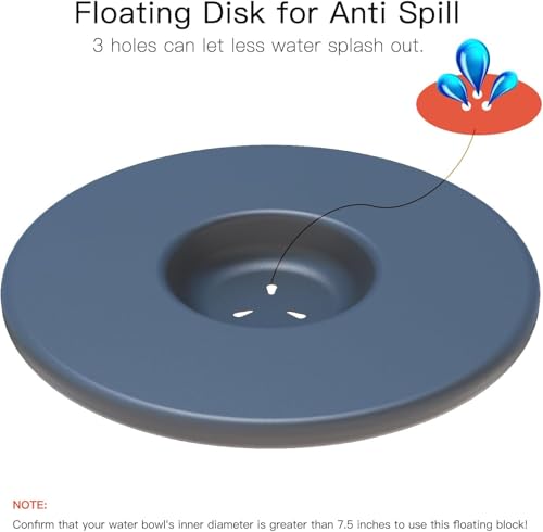 Floating Disk Replacement for No Spill Dog Water Bowl, Splash Control Insert