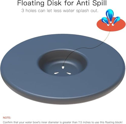 Floating Disk Replacement for No Spill Dog Water Bowl, Splash Control Insert