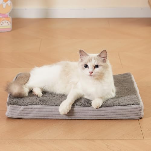 Self Warming Cat Bed Self Heating Cats Puppies Mat Pet Pad for Indoor Outdoor Pets with Non-Slip Bottom Washable (20x16 Inch) - size: 20x16 Inch