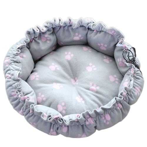 Sweet Bed Warm Pet Mat Cute Kitten Lounger Cushions House Tent Very Soft Small Dog Mat Bag Washable Cats Beds Houses for Indoor Large Houses for Warm No Heating Pad House Windproof for Winter - color: R, size: S