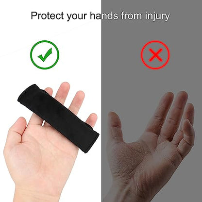 2PCS Dog Leash Grip Handle Sleeve - Leash Wrap - Soft Velvet & Polyester Mesh Ensure Comfortable Grip - Dog Leashes/Box/Bag Handle Cover Protection Pads(Black) - color: Black