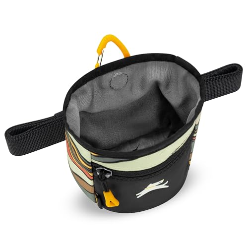 OllyDog Goodie Treat Bag, Dog Treat Pouch, Waist Belt Clip for Hands-Free Training, Magnetic Closure, Dog Training and Behavior Aids, Three Ways to Wear (Ventura '73) - color: Ventura '73
