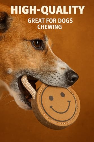 Natural Jute Dog Chew Toy – Smiley Shape, Tough & Durable Puppy Teething Toy, Safe Eco-Friendly Chew, Interactive Training & Play Toy for Small, Medium & Large Dogs - style: Smiley Shape