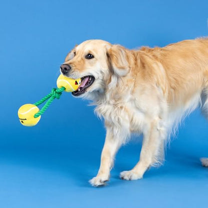 Fringe Studio Plush Dog Toy with Rope, Game, Set, Match, Pet Shop Collection (314239) - color: Game, Set, Match