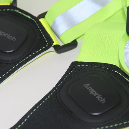 LED Reflective Running Vest,High Visibility Reflective Running Gear,Rechargeable Light Up Running Vest for Walking Running Cycling,Adjustable for Men Women Kids